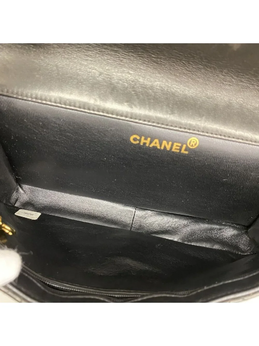 Chanel Shoulder Bag Quilted Double Face Lambskin Black Gold